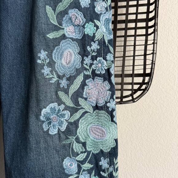 Free people we the free Willow floral embroidered jeans forget me not - Picture 3 of 10